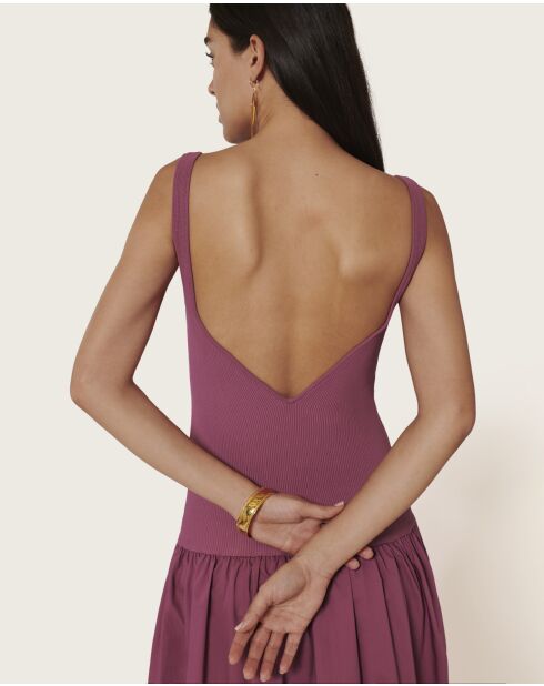 Pascale langes Kleid in Wüstenrosa