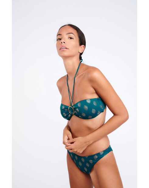 Braguita de bikini Denia Guarapari color esmeralda