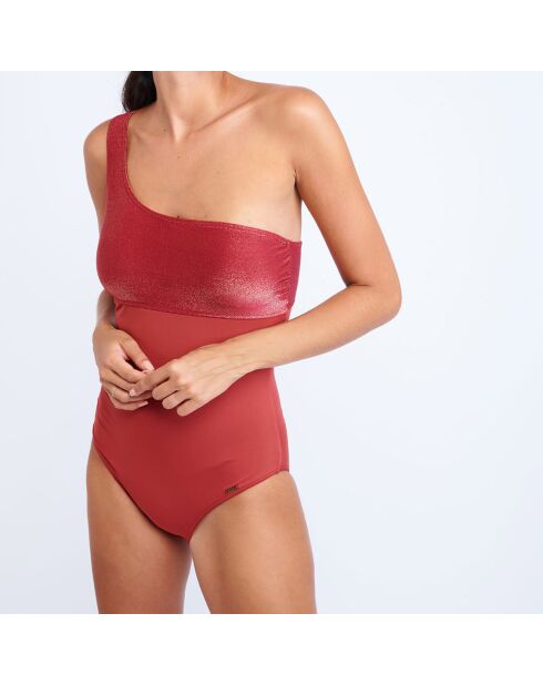 Maillot 1 pièce Lucrece rouge brique