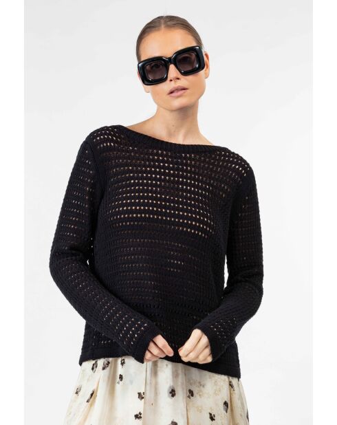 Zwart vest van Nino katoen