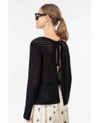 Zwart vest van Nino katoen