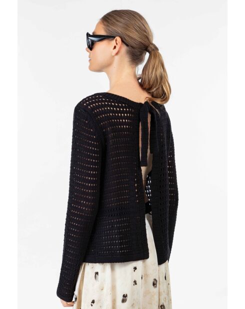 Zwart vest van Nino katoen