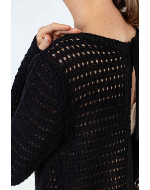 Zwart vest van Nino katoen