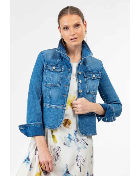 Blouson en coton Cassio jean bleu