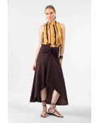 Fran Top mit Krawatte und Farbmuster