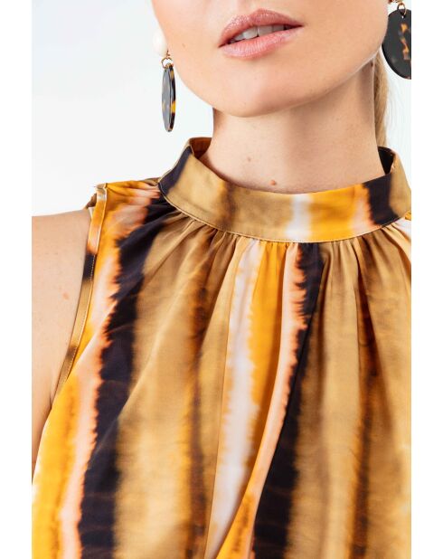 Top in cravatta e tinta Fran