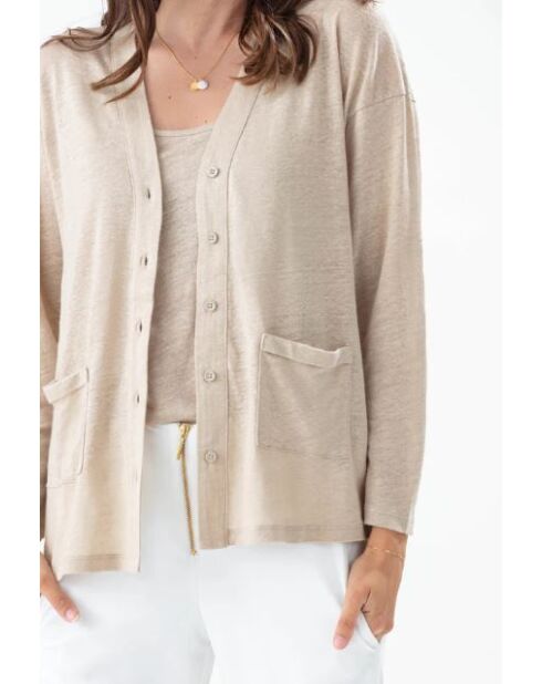 Beigefarbene Weste Divinity