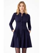 Marineblauwe jurk Eliane