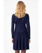 Marineblauwe jurk Eliane