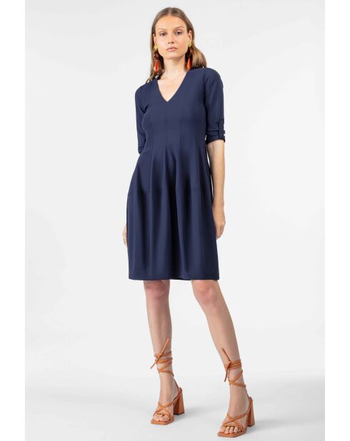 Marineblauwe jurk Lyana