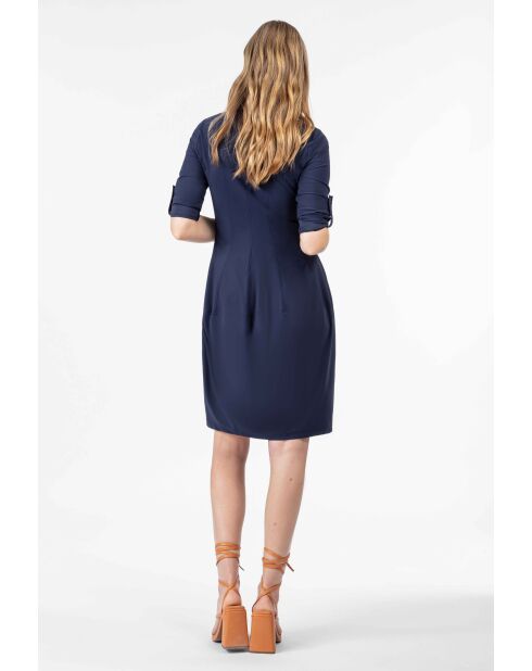 Marineblauwe jurk Lyana