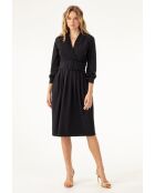 Robe avec ceinture Soline noire