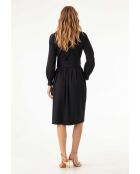 Robe avec ceinture Soline noire