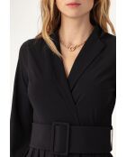 Robe avec ceinture Soline noire