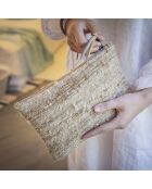 Etui van natuurlijke zijde - 25x17 cm