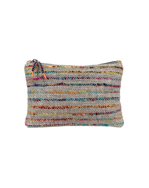 Natuurlijke buidel van twee materialen - 25x17 cm