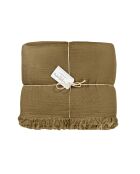 Funda nórdica de gasa de algodón color bronce