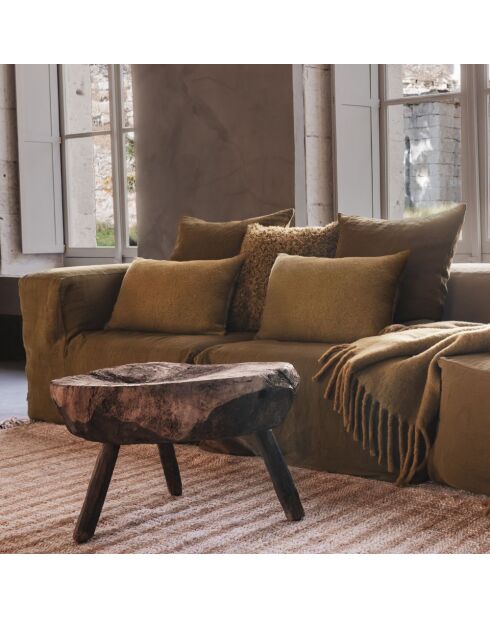 Cuscino Army in pelliccia sintetica - 50x50cm cm