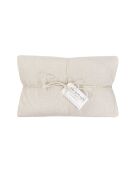 Drap housse en lin et coton écru - 140x200 cm