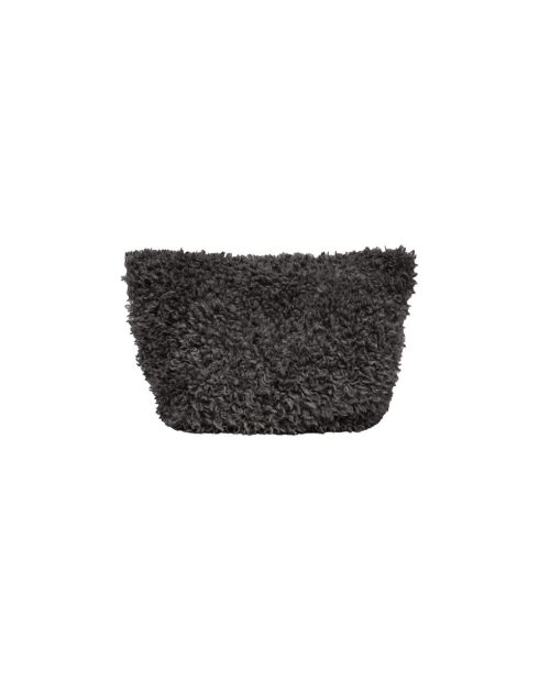 Neceser de piel sintética gris - 38x25 cm