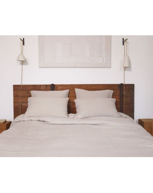 Taie d'oreiller en lin terracotta - 50x70 cm