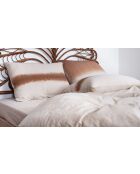 Funda nórdica de algodón avellana - 240x260 cm