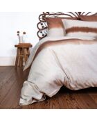 Funda nórdica de algodón avellana - 240x260 cm