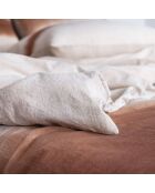 Funda nórdica de algodón avellana - 240x260 cm