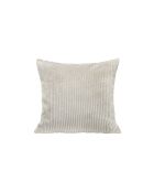 Kissen aus ecrufarbenem Kord - 50x50 cm