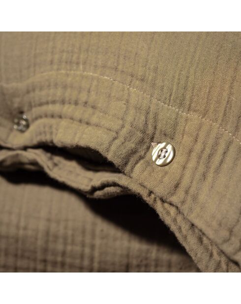 Taie d'oreiller en gaze de coton bronze - 50x70 cm