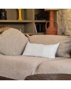 Leinenkissen mit Federn, einfarbig, 30 x 70 cm