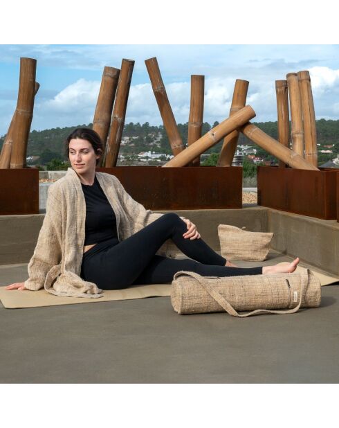 Yogatasche aus natürlichem Hanf - 68x14x14 cm