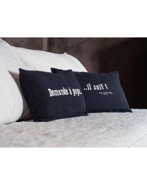 2 schwarze Switch-Kissen - 25x40 cm