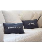 2 schwarze Switch-Kissen - 25x40 cm