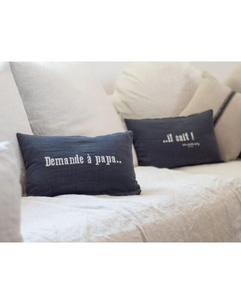 2 schwarze Switch-Kissen - 25x40 cm