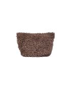 Neceser de piel sintética marrón - 38x25 cm