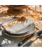 Tiefgefärbte gelbe Mini-Tischdecke aus Baumwolle - 100x100 cm