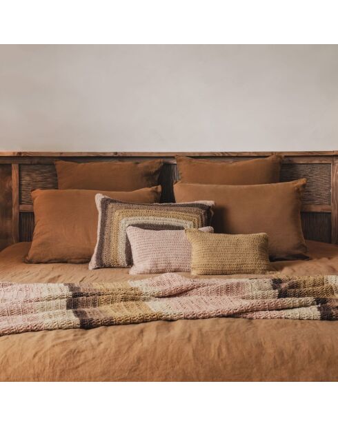 Handgemaakte gehaakte regenboogplaid - 100x200 cm