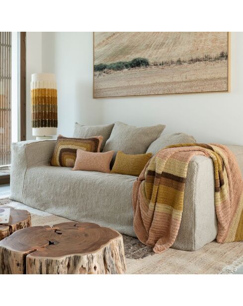 Handgemaakte gehaakte regenboogplaid - 100x200 cm