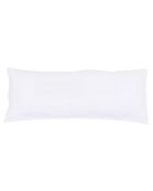 Einfarbiges weißes Leinenkissen - 30x70 cm