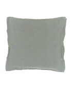 Grüner Kissenbezug aus Leinen und Baumwolle - 65x65 cm