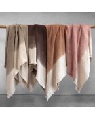 Roze plaid van diepgekleurd katoen - 135x220 cm