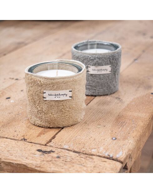 Geurkaars die ongeveer 40 uur meegaat met honingsponscoating - H8 - ø 9 cm