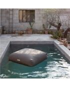 Graues Outdoor-Bodenkissen - 94x94x25 cm