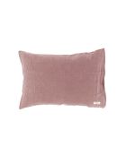 Taie d'oreiller en lin et coton rose - 50x70 cm