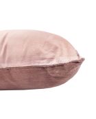 Taie d'oreiller en lin et coton rose - 50x70 cm