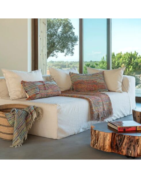 Mehrfarbiges handgewebtes Kissen - 40x60 cm