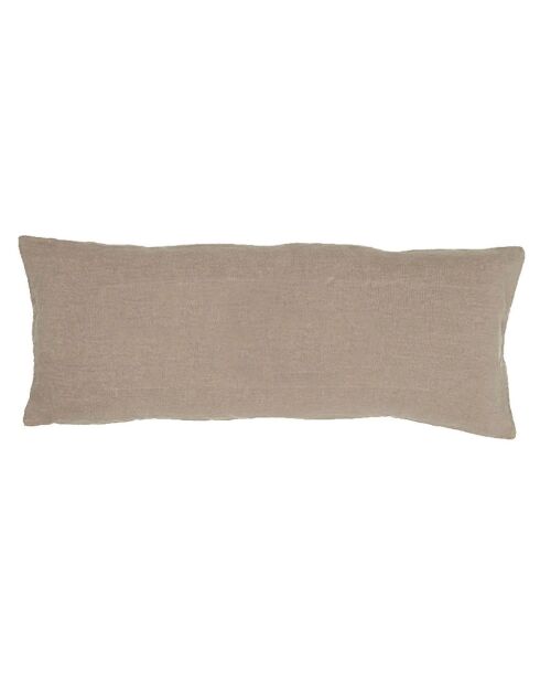 Cuscino in lino naturale liscio - 30x70 cm