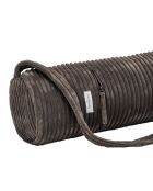 Borsa yoga in velluto a coste grigia - 68x14x14 cm