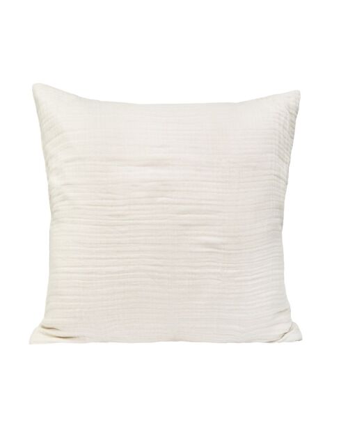 Kissenbezug aus Baumwollgaze mit Federn, 65 x 65 cm